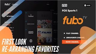 FIRST LOOK: THIS IS HOW TO RE-ARRANGE FAVORITES WITH FUBOTV