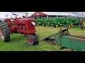 antique tractors with balers oliver farmall