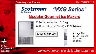 SCOTSMAN - MXG Series of Modular Gourmet Cube Ice Makers