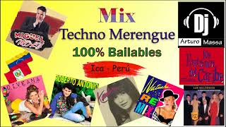 MIX TECHNO MERENGUE 90'S merengues de los noventas bailables DJ ARTURO MASSA
