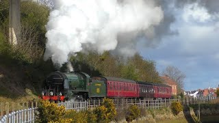 NYMR - S15 No 825 goes to Whitby on Shadow Running