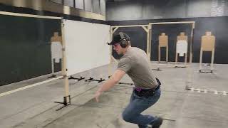 GM run (95%) on USPSA classifier CM 22-01 "Righty Tighty" 16A 1C 1D