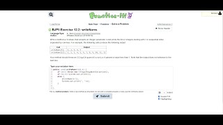 Exercise 12.2 (writeNums) Java Tutorial || Practice-It