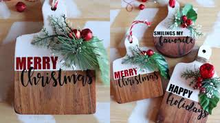 How to Make Holiday Cutting Board Signs