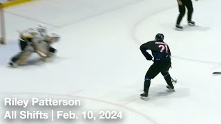 Riley Patterson (BAR21) | All Shifts | Barrie Colts vs. Kingston Frontenacs (OHL) | 2 10 2024