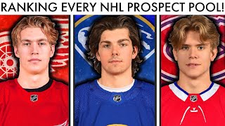 RANKING EVERY NHL PROSPECT POOL, WORST TO BEST!  (Top 32 Team Prospect Rankings & NHL Trade Rumors)