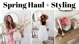 Spring Home Decor Haul & Styling 2023 / Home Goods Finds, Amazon & More Spring 2023