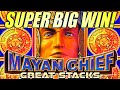 SUPER MAYAN BIG WIN!! 13 YELLOW FREE GAMES! 🤑 MAYAN CHIEF GREAT STACKS Slot Machine (KONAMI GAMING)