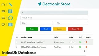 Complete CRUD Operation with IndexDB Database - JavaScript Project