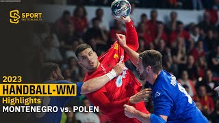 In der Hauptrunde kann Montenegro nichts gegen Polen ausrichten | SDTV Handball