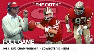 "The Catch" Cowboys vs. 49ers 1981 NFC Championship | NFL Full Game