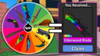 SPIN FOR GODLY IN MM2! *VC GANG*