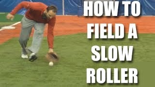 Baseball tips: How to field a slow roller with Adam Rosales