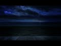 ocean thunderstorm sounds u0026 lightning in thailand ocean waves u0026 rain sounds for sleep u0026 insomnia