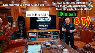 Hệ Thống Siêu Khủng Mở Đầu Năm 2025 - Loa Kharma Exq Midi Grand 3.0 +  Mcintosh 12000 C+ST + MC611