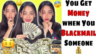 You Get Money When You Blackma!l Someone #funnyshorts #ytshorts #shorts