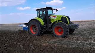 Демонстрация трактора CLAAS AXION 850 с плугом LEMKEN Juwel на Юге Казахстана