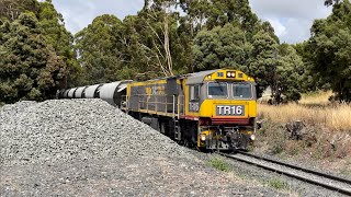 TasRail TR16 2009 Cement train Devonport Yard Limit Board