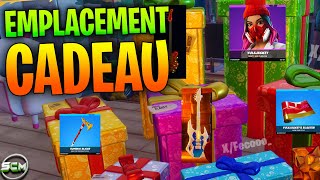 Tous les Cadeau de Noël Fortnite 2024 Chapitre 6, Astuce Emplacement Récompense Skin Chalet Hivernal