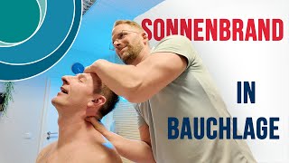 Chiropraktik | Gesichtssonnenbrand in Bauchlage | mit Thomas | deutsch | Teil 2 | #205