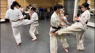 試合で倒す回し蹴り下段回し蹴り‼️#極真空手 #kyokushin #karate #psoas #極真空手 women#空手女子 #大腰筋 #fight#highkick #lowkick