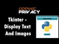 8. Display Texts And Images In Tkinter (Python)