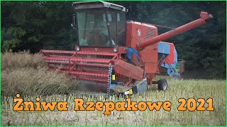 Żniwa Rzepakowe 2021 na Lubelszczyźnie😍 [Bizon Z056] [JD6200+2xMetatech DB10]