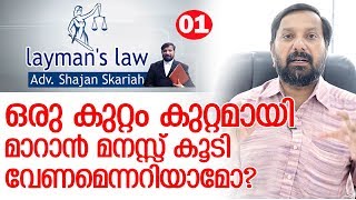 ഒരു പ്രവര്‍ത്തി കുറ്റമാകുന്നത് എപ്പോള്‍?-actus reus and mens rea