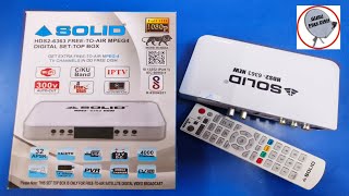 Solid HDS2-6363 new || solid 6363 mpeg4 HD set top box || best mpeg4 set top box 2024