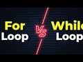 For Loop vs While Loop in Python | Python Loops Explained with Examples