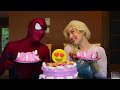 #Frozen Elsa BAKES A CAKE #Spiderman Decoration Bakery Challenge Funny Superhero in real life