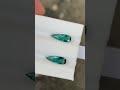 1.80 carats | Greenish Blue Tourmaline Pair Pear Cut Brazilian Gemstones #tourmaline #gemstone