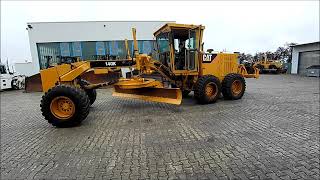 Caterpillar Motor-Grader test CAT 140K in Finowfurt near Berlin, inspected by Mevas