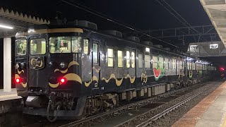 【泊入線は3月まで】あいの風とやま鉄道413系とやま絵巻号　普通金沢行き　泊駅入線