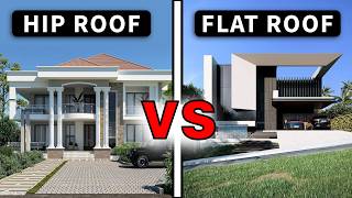 Hip Roofs VS Flat Roofs/ The Truth/ Final Architectural Answer