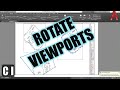 AutoCAD How To Rotate Viewports - 3 Easy Methods! | 2 Minute Tuesday