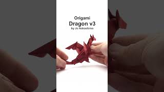 ORIGAMI DRAGON v3 #shorts