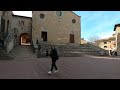 a walk in siena and san gimignano tuscany