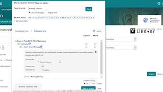 Subject Searching in PsycINFO