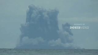 Fire fights with Water: Spectacular explosions from Krakatoa volcano (1 Jan 2019)