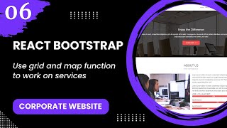 React Bootstrap #6 - Use grid and map function to work on services