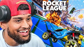 THEY KEEP PLAYING WITH HIS NAME!! (Rocket League)