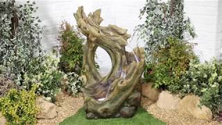 Knotted Willow Falls garden water fountain by Kelkay