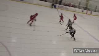 STEAL AND 5 HOLE: Tyler Varacchi #55 a 12yr old (2010) Left Wing goal against Greenwich on 2/11/23 .