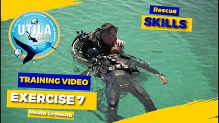 PADI Rescue Skills - Exercise 7 (Mouth-to-Mouth) - Training Video