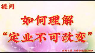 卢台长开示：如何理解“定业不可改变”法国·巴黎世界佛友见面会提问及图腾170929