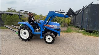 Compact Tractor \u0026 Front Loader  ISEKI GEAS23 #iseki #farming #tractor #compacttractor #agriculture