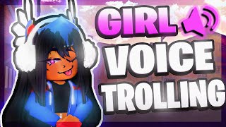 GIRL VOICE TROLLING in DA HOOD Voice Chat! (FUNNY 🤣)