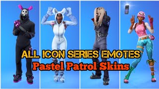 fortnite All Icon Series Dances With Pastel Patrol Skins | Bunny Brawler、Pastel