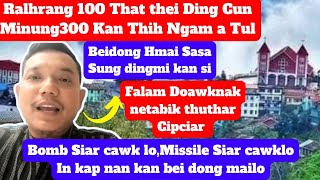 Feb(16)Zan:Falam Doawknak Netabik thuthar,Ralhrang100 That dingcun 300 Thih ngam a Tul,Peter Thang